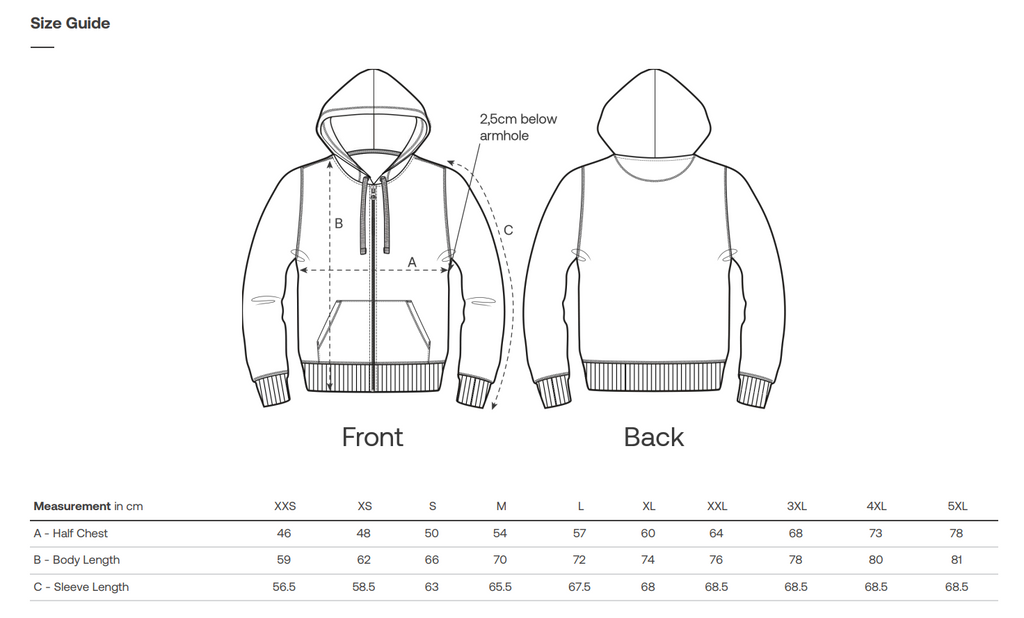 Unisex Zipped Hoodie