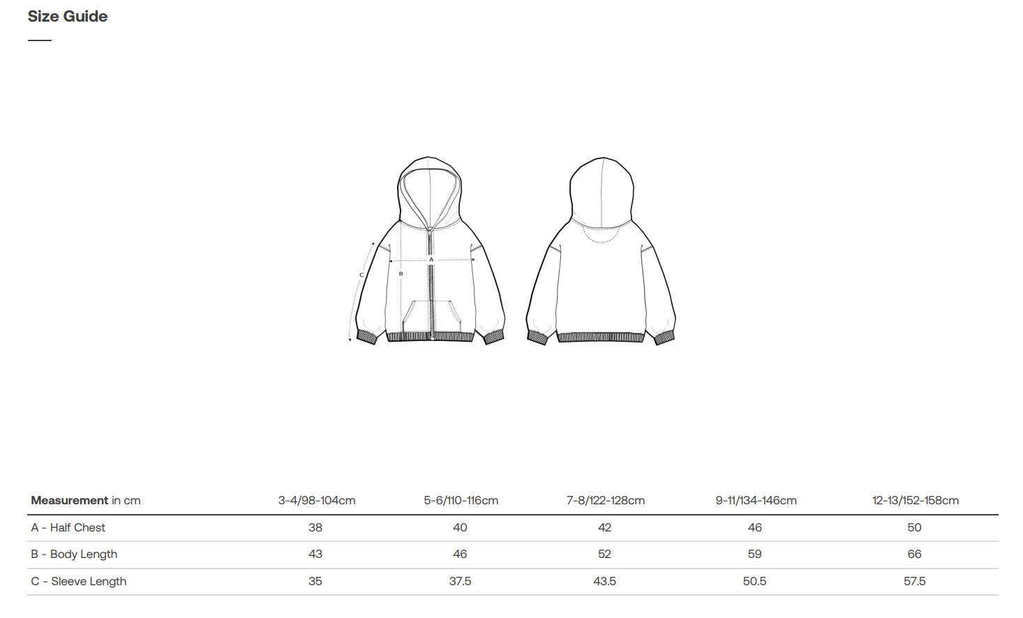 Kids Zipped Hoodie