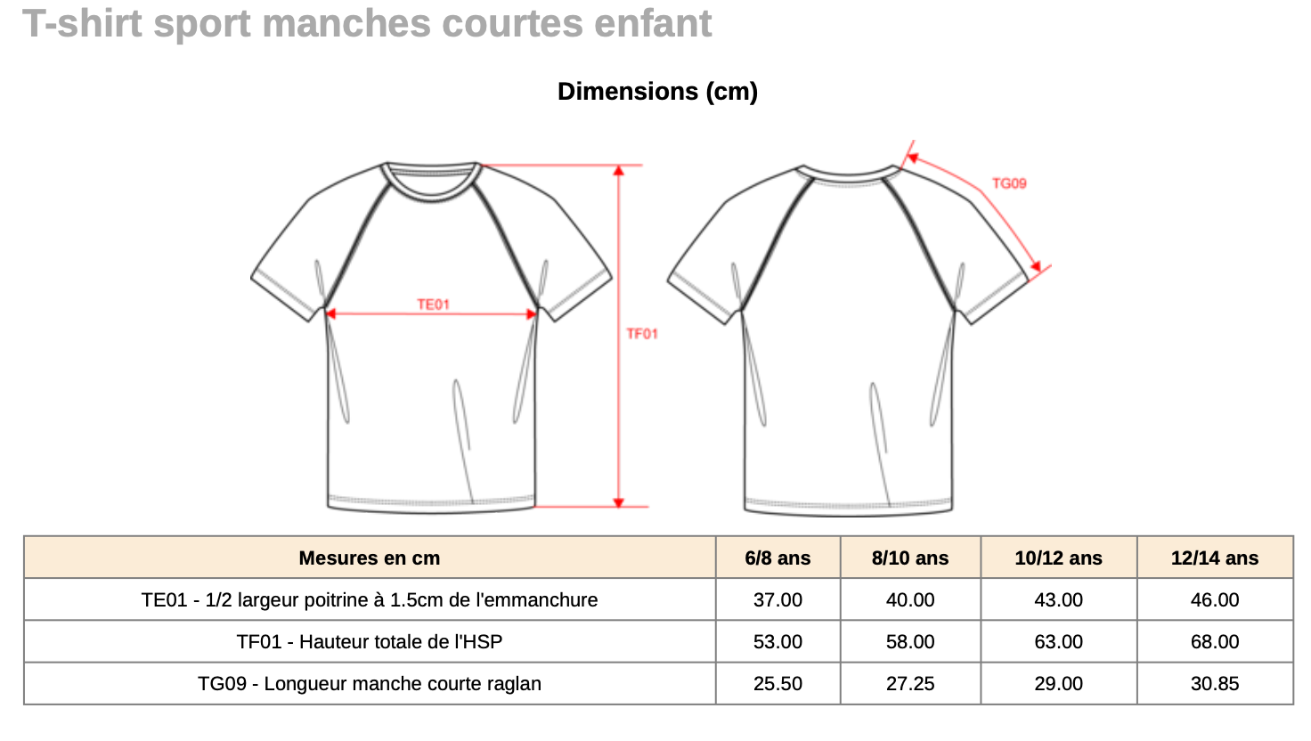Kids Sports Tee